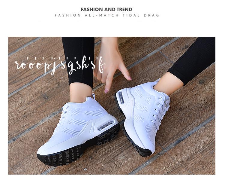 Women's 2020 Fly-Knit Height-Increasing Casual Sneakers