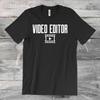 Video Editor T Shirt Editing Film Vlogger Youtube Creator Casual Funny For Content Makers Vintage Washed Top For Everyday Wear