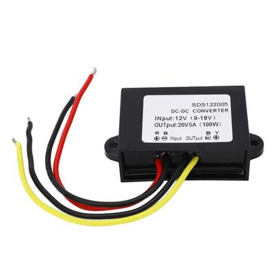 DC Aufwärtswandler Modul Hocheffizientes Spannungswandlermodul mit Kunststoffgehäuse 12V auf 20V 5A