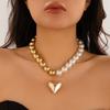 Luxury Vintage Big Pearl Collar Choker  New In Trend Jewelry Fashion Woman's Choker Necklace On the Neck Wedding Gift