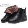Fashion AIYUQI Snow Boots Women 2025 New Anti slip Genuine Leather Mother Boots Flat Large Size Wool Warm Women's Short Boots