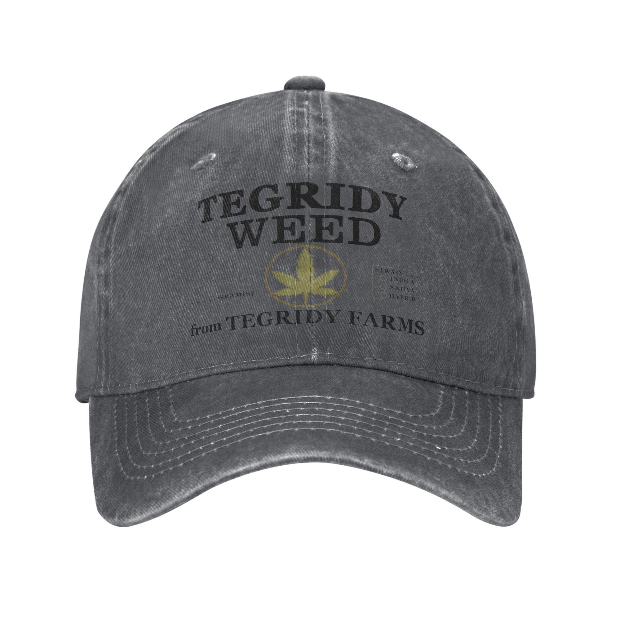 

Tegridy Farms Tegridy Трава Унісекс Жіночі Бейсболки Смішні Мультяшні Зношені Джинсові Прані Кепки Модні Регульовані Кепки для Захисту від Сонця Adjustable