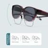 Fashion Large Frame Sunglasses Cover Over Myopia Prescription Glasses Portable Men Women Vintage Fishing Driving Eyewear