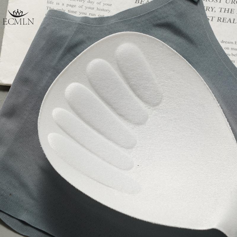 Bezešvá podprsenka z ledového hedvábí pro ženy Bezdrátová podpůrná podprsenka Prodyšná Nastavitelná ramínka