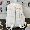 Schoolbag Korean Version of Letter Embroidery Men's and Women's Backpacks, High School College Students Schoolbags, Niche Design Sense