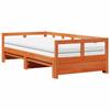 VidaXL Lit de jour et lit gigogne et matelas 90x200 cm bois pin massif 3321043