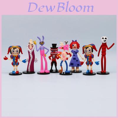 Magical Circus Pvc Figure Set Rabbit Clown Cartoon Cake Decoration 8 Characters 11cm