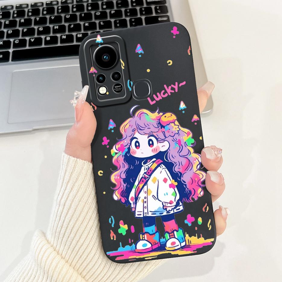For Infinix Hot 11S Case X6812 X6812B Cute Panda Cartoon Cover Shockproof Phone Cases For Infinix Hot 11S NFC Hot11s Soft Fundas