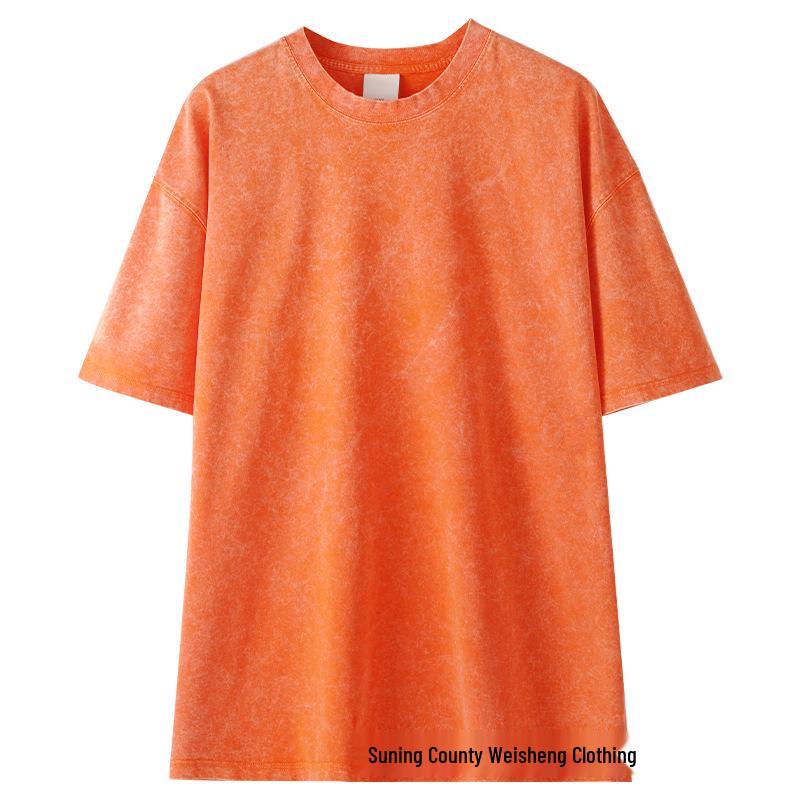 

280g Vintage Tie-Dye Oversized Cotton T-Shirt - Unisex, Drop Shoulder, Short Sleeve Medium