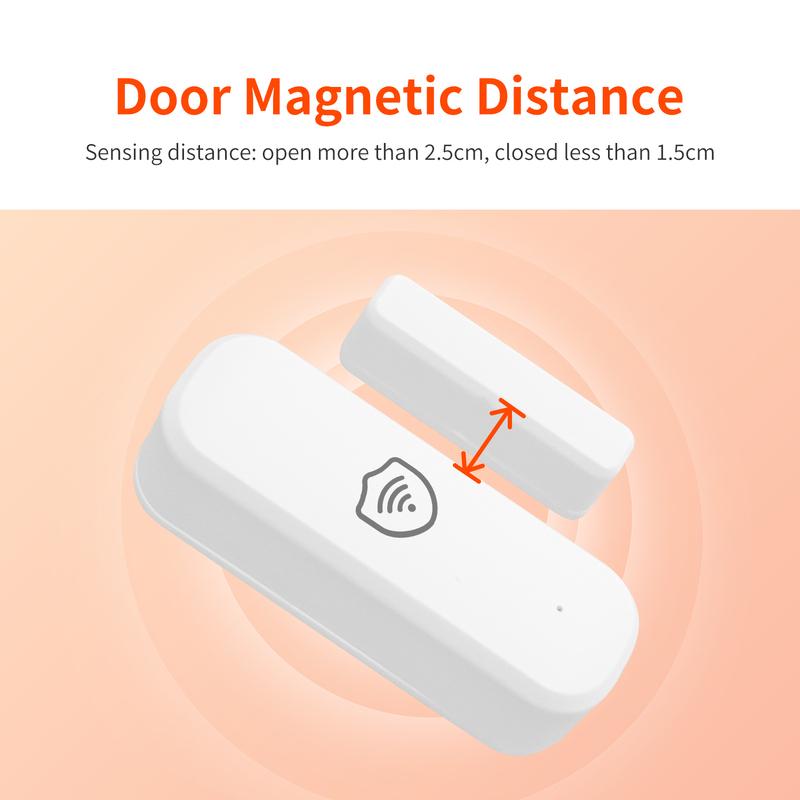 Tuya WiFi Zigbee Door Contact Sensor Wireless Door Detector Smart Life APP Safety Reminder Supports Alexa And Google Home