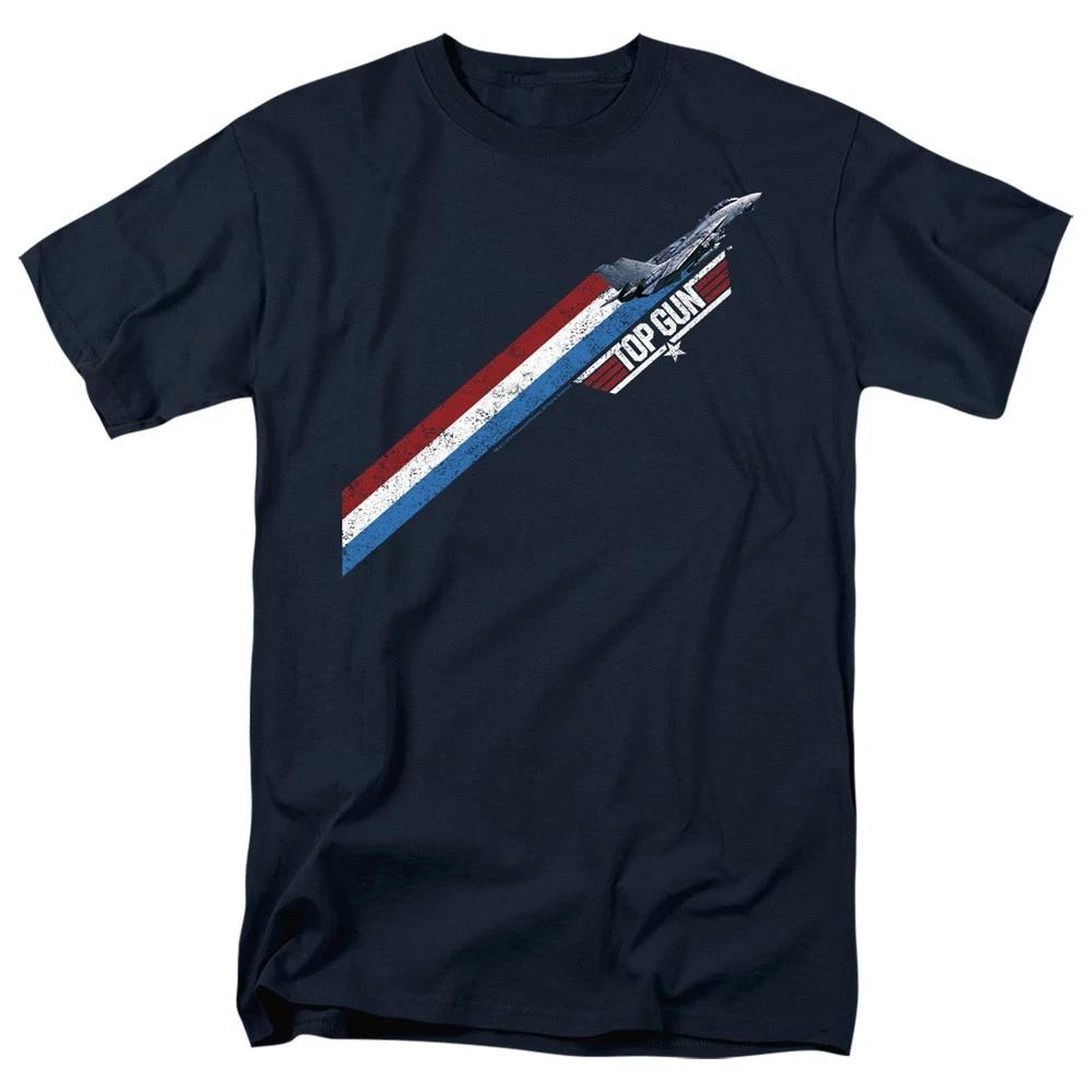 Top Gun - Stripes -  Unisex Short Sleeve Children s T-shirt - Blue 150