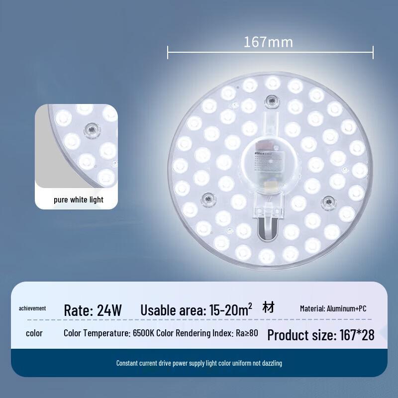 Round Magnetic LED Ceiling Light Replacement Module