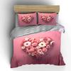 Romantic Floral Set For Decoration Kid'S And Adults' Bedroom Decor, Exquisite Three-Piece Bedding Set Gift