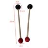 Mallet Set, Doubleheaded Rod, Wooden Handle, Felt Rubber Ball for Various Striking , Ergonomic