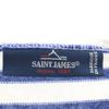 SAINT JAMES Made In France Long Sleeve Boat Neck Basque Shirt SM Blue Men's Used