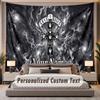 Custom Name Text Tapestry Guns N’ Roses Personalized Polyester Wall Tapestry For Bedroom And Room