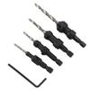 Hexagonal and Tapered Countersink Drill Bits for Woodworking