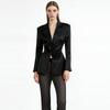 Spring 2026 Beaded Floral Mesh Suit with Pearl Sequin Long Pants