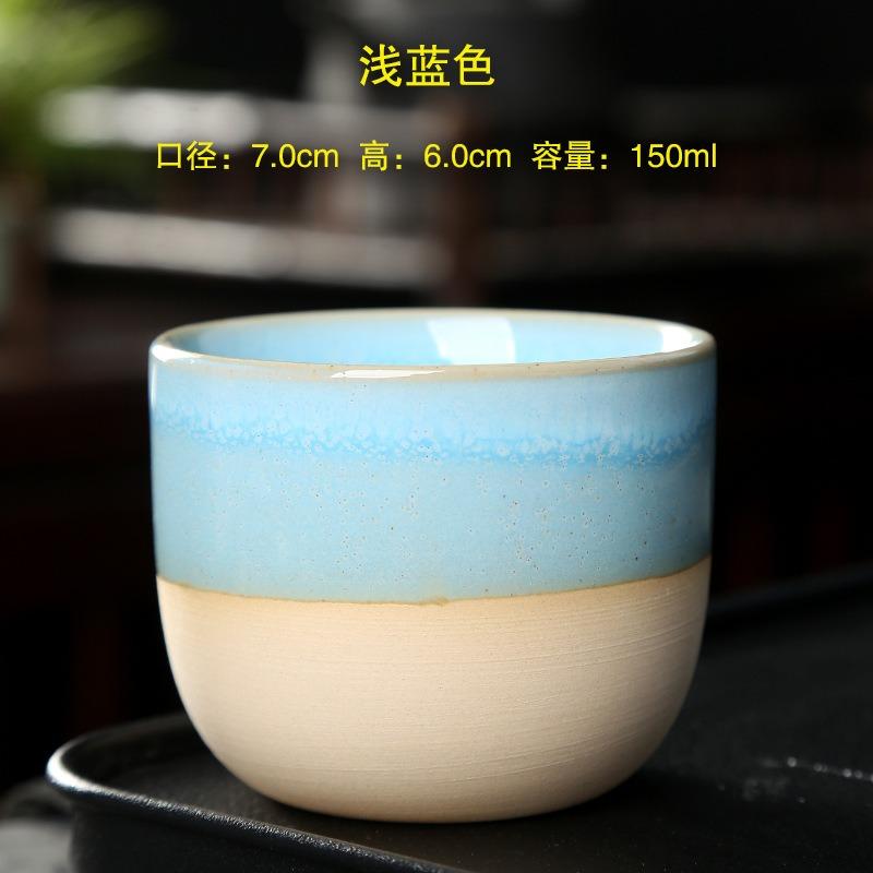 Ofenbrand China Keramik Teetasse Töpferei Jianzhan Trinkgeschirr Temmoku Glasur Porzellan Kung Fu Tassen Set für Wasser Latte Milch