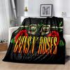 Guns N Roses Hard  Rock Band Blanket,Soft Throw Blanket for Home Bedroom Bed Sofa Picnic Travel Office Rest Cover Blanket Kids