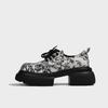 Guofeng Single Shoes 2025 Spring Women's Loafers Platform Thick-soled Thick-soled High-heeled Small Leather Shoes Guochao Fashion Embroidered Prin