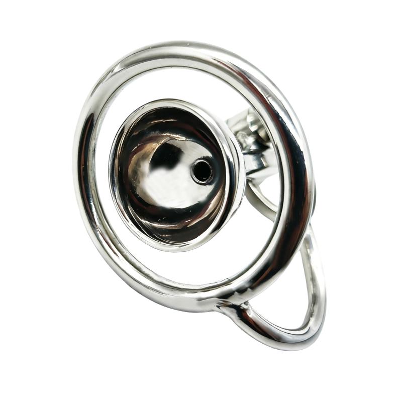 Adult Male Chastity Device with Reverse CB Lock Stainless Steel 304 Pot Lid Chastity Locking Device for Male Chastity