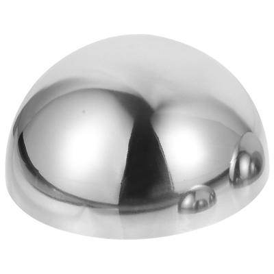 1pc Stainless Steel Reflective Ball Decorative Ball Garden Hemisphere Mirror Gazing Reflective Sphere Wall Figurine Miniature