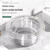 Extra-Thick Transparent Washbasin for Household, Dormitory, Laundry, and Kitchen Use