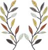 Wrought Iron Olive Branch Wall Decoration for Indoor/Outdoor Use