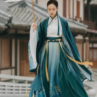 Hanfu starověký čínský kostým ženy a muži oblečení tradiční lidové pohádkové šaty dynastie Hanfu Tang