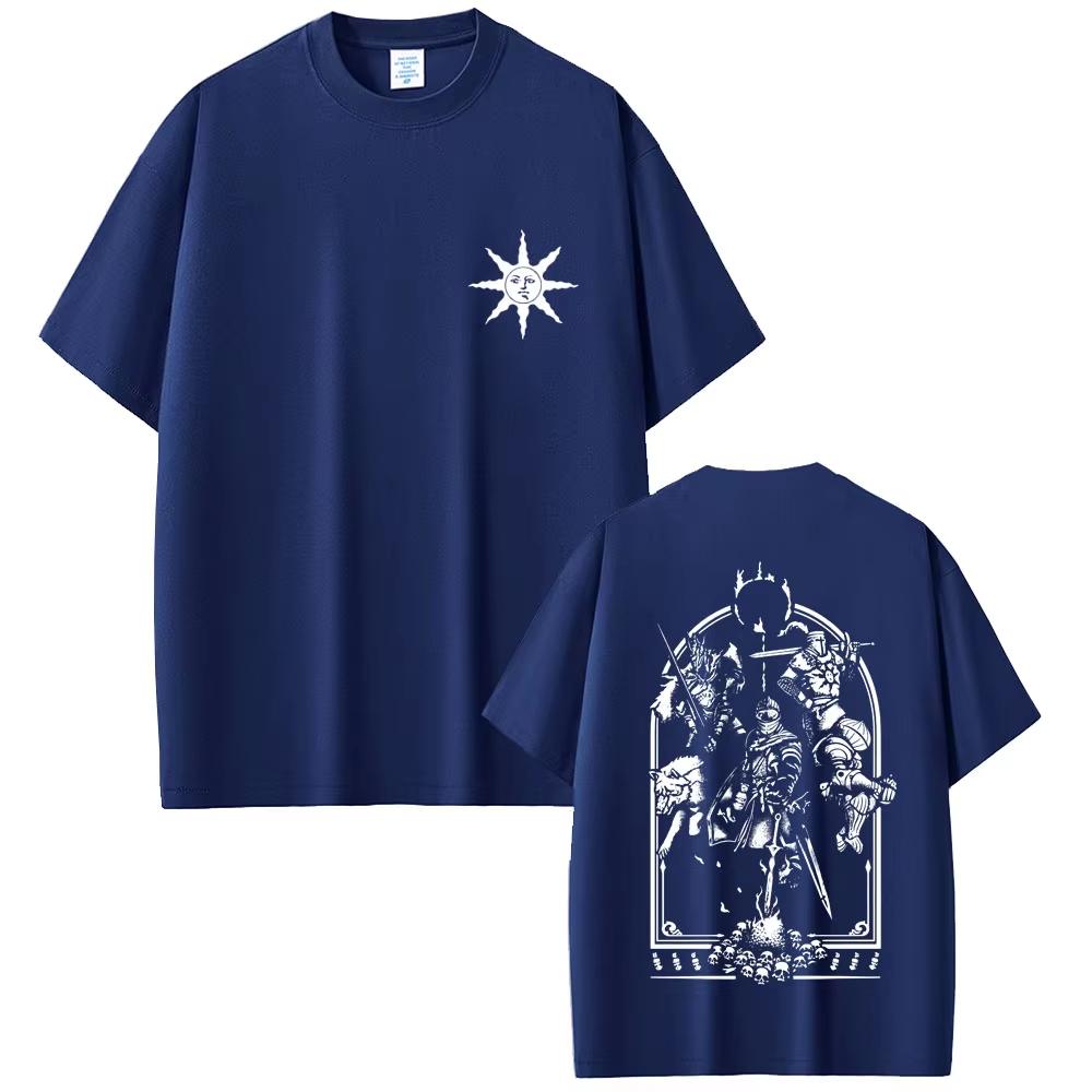 Game Dark Souls Praise The Sun Graphic Tshirt 2026 Men Women Vintage Gothic Rock Tshirts Mens Casual Cotton Short Sleeve Top