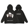 2026 Marilyn Manson Grafik Hoodie Unisex Schwarz Zweiseitiger Druck Rock Metal Musik Streetwear Lockere Passform Pullover Kapuzenpullover für Herren Damen