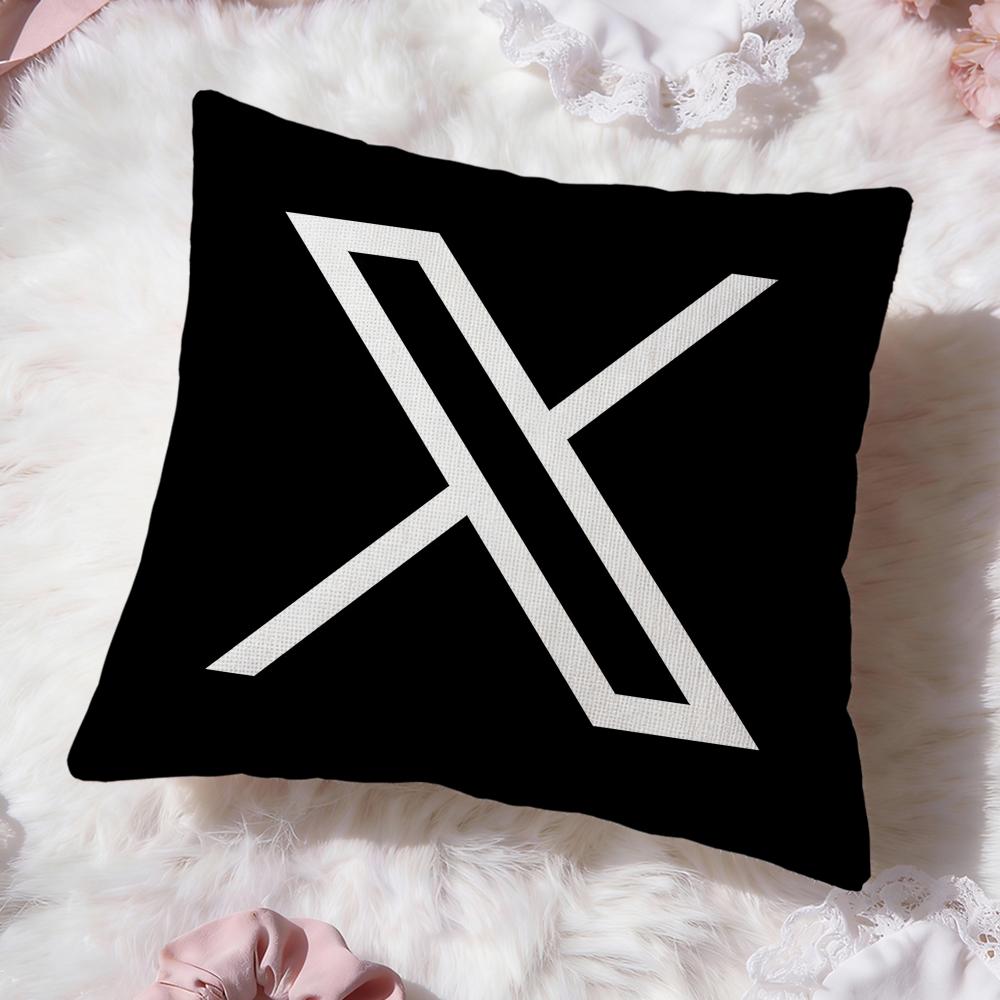 

classic logo Twitter Cushion Cover Premium Comfort Reversible Pillow Cove -Two in One Design for Any Room & Car Interior 30cmx30cm