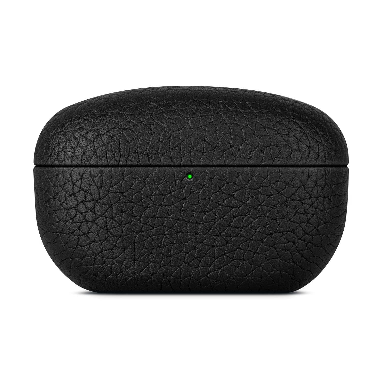 

Premium Genuine Leather Case for Protective Case for Detachable Leather Cover with Full Protection and Charging Feature WF-1000XM5, Drop-Resistant, чёрный