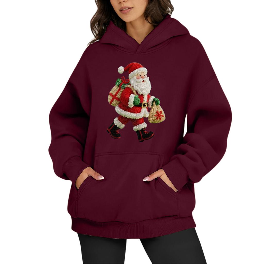 Sweats à capuche surdimensionnés pour femmes, sweats à capuche en polaire, chemises à manches longues, pulls, vêtements d'automne avec poche