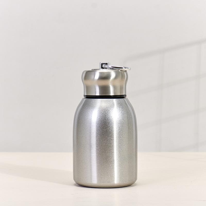 1Pc 300ML Fashion Mini Coffee Vacuum Flasks Lovely Stainless Steel Thermos Portable Travel Water Bottle With Lid Cups