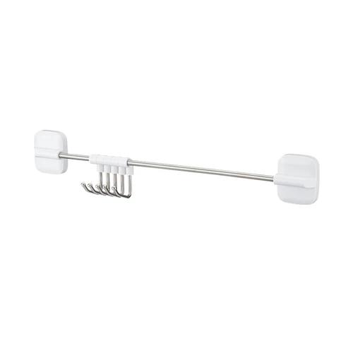 Kitchen Hook Rack Punch-Free Storage Wall Hanging Rod Magnetic Holder Kitchenware Supplies Rack Row Hook-Type Storage Rack