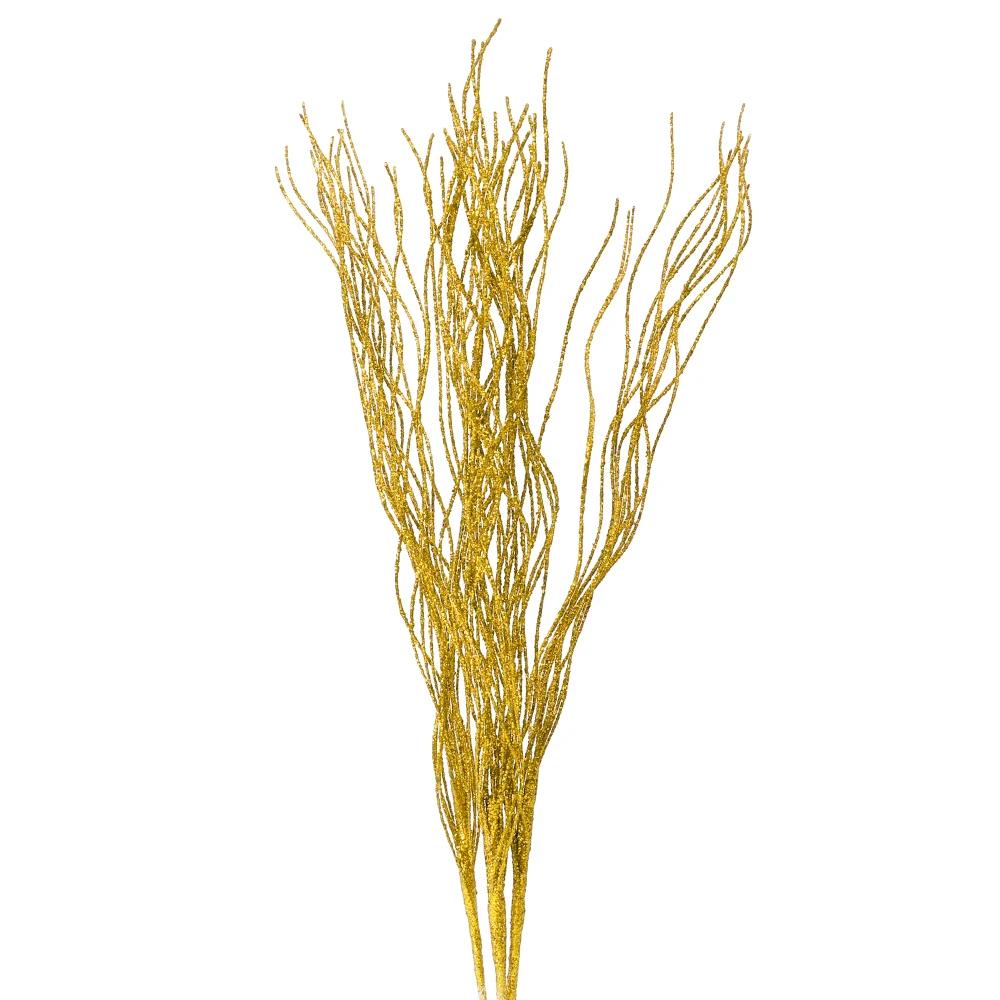 

Artificial Glitter Berry Stems Red Gold Silver Powder Berry Branches Xmas Tree Wreath Decoration Party New Year Table Ornament 1PC