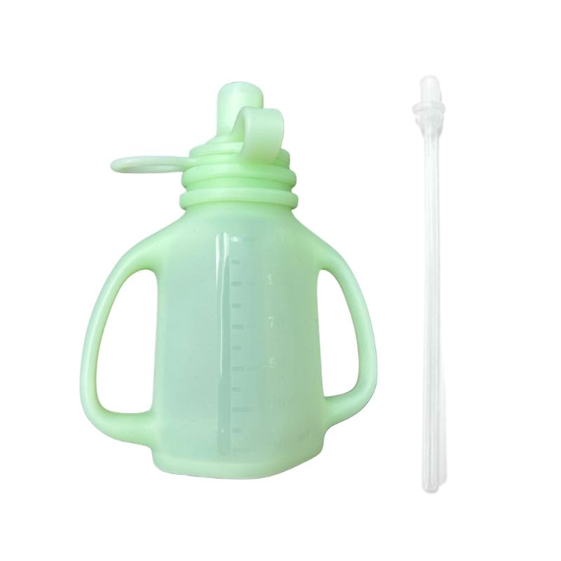 Baby Food Storage Bag Reusable Squeeze Storage Container Food-grade Silicone Box Case for Travel Daily 110ml зелёный