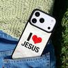 I Love Heart Jesus Christian Religious phone case cover Compatible with for IPhone 17air 16e 15 14 13 12 11Pro Max 17 Air
