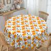 1 Halloween-Themed Tablecloth, Candy Pattern, Round And Rectangular Tablecloth, Suitable For Home Decoration