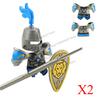 Medieval Military Soldiers Figures MOC Building Blocks Castle Black Eagle Wolf Octopus Griffin Ancient Knight Waffen Bricks Toys