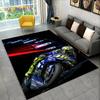 Tappeto da Area Tappeto da Corsa per Moto 3D Grande, Tappeto per Casa Soggiorno Camera da Letto Divano Zerbino Decorazione, Tappetino Antiscivolo per Giochi per Bambini