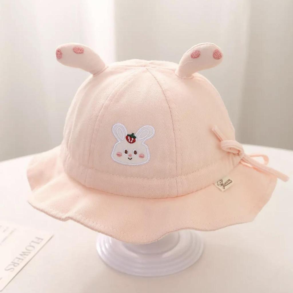 New Cartoon Bear Fisherman Hat: Korean Style Cute Sun Protection Bucket Hat for 1-Year-Old Boys and Girls
