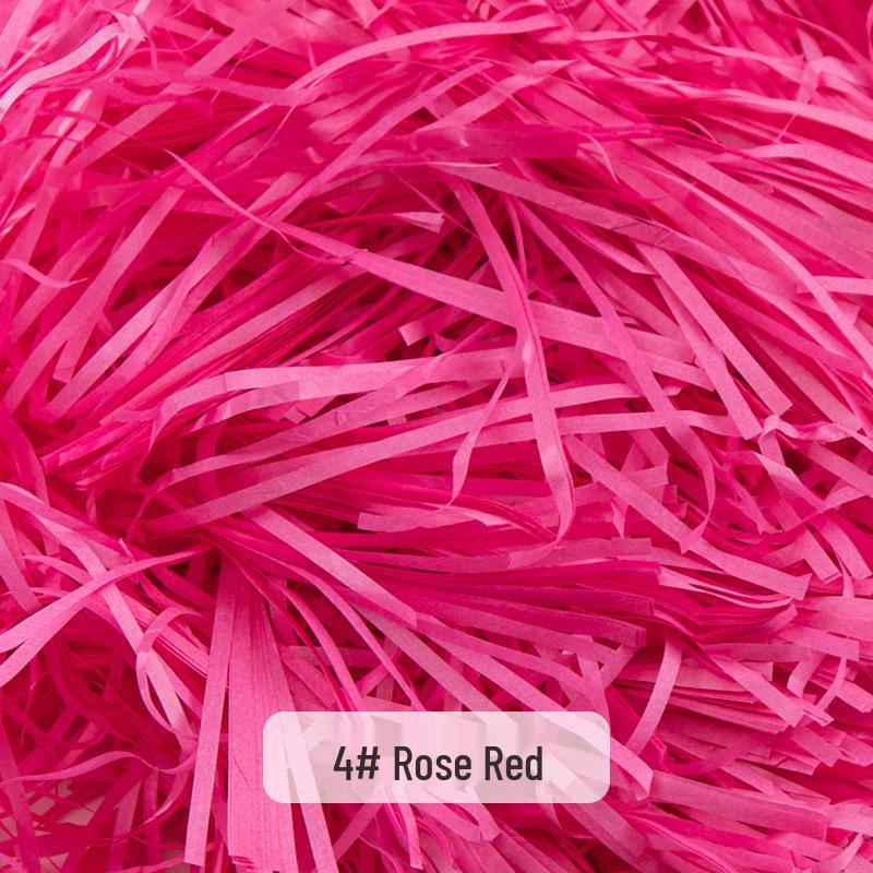 Raffia Grass Filler: Shredded Silk Paper for Candy Box Souvenirs