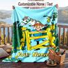 Custom Text Flannel Throw Blanket, Lightweight Cozy Bed Sofa BlanketPippi Longstocking