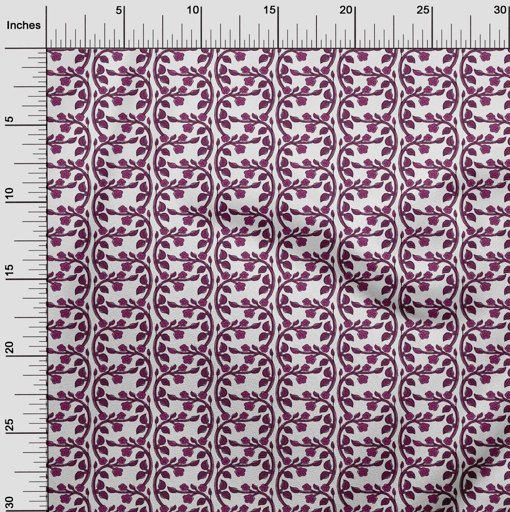 oneOone Tkanina bawełniana Flex Dark Magenta Block Quilting Supplies Print Sewing Fabric By The Yard 40 Cal