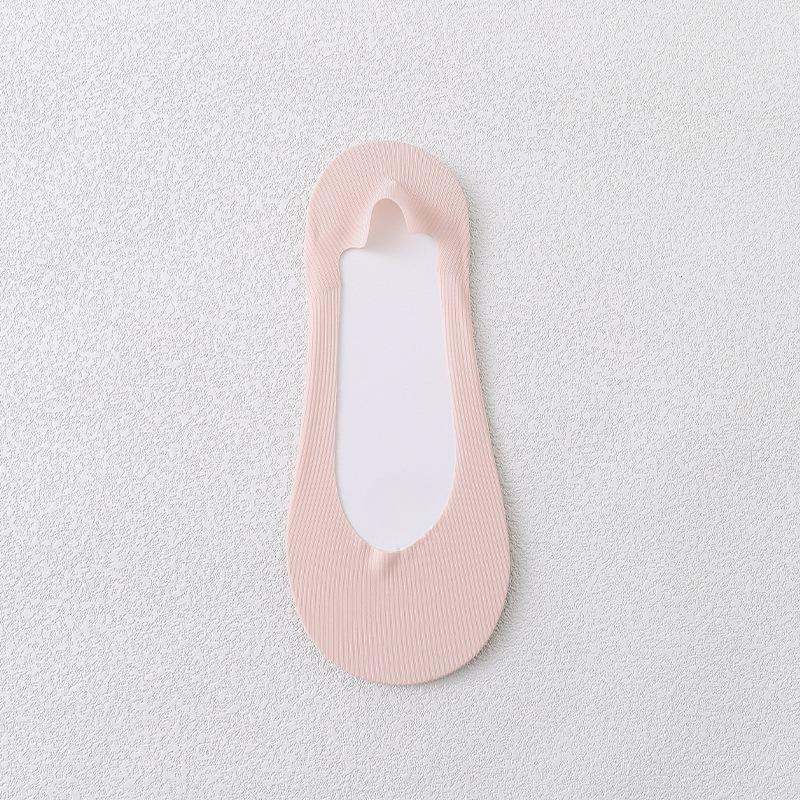 Șosete Dama Vară Noi Gură Rotundă Culoare Solidă Gură Ușoară Margine Subțire Invizibile Anti-Alunecare