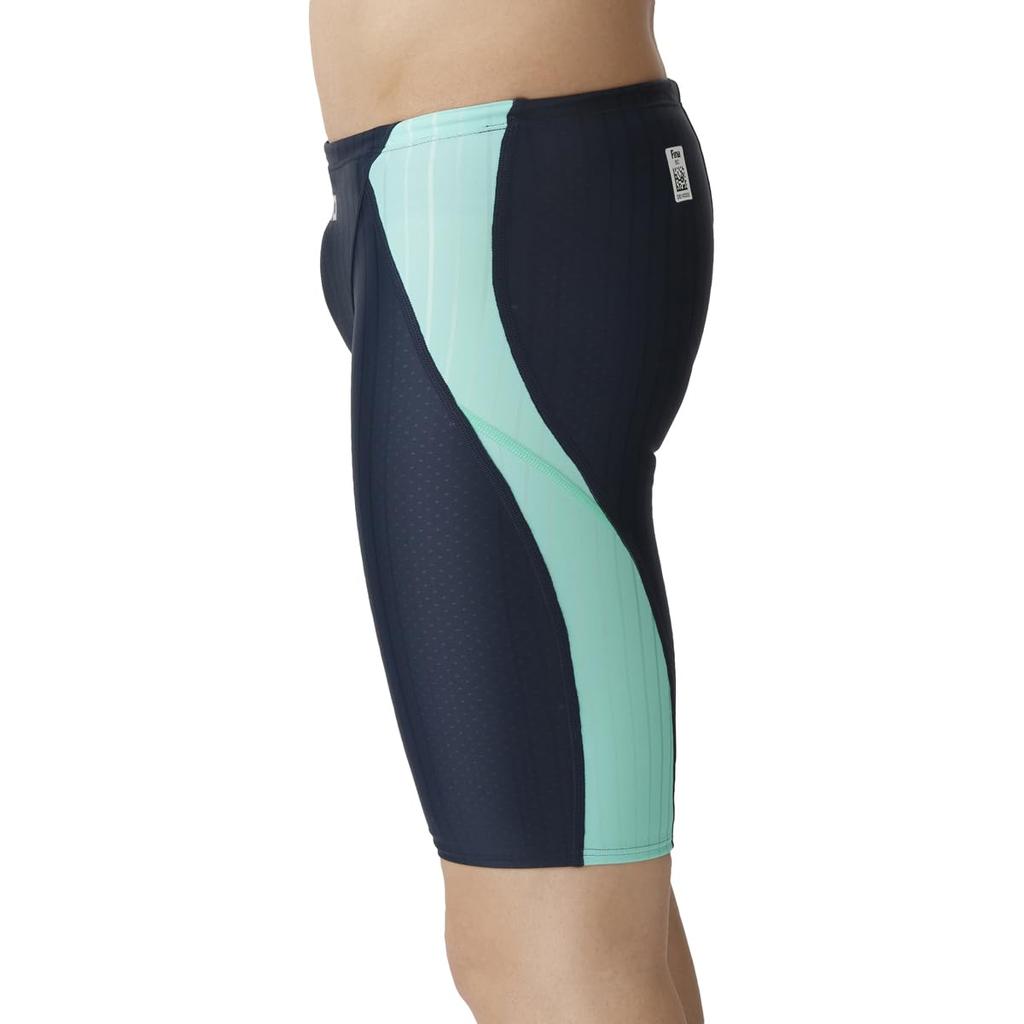Swimsuit Racing Spats Navy X Mint M [Arena] (Half Leg) Men's (NYMT)