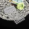 Silver Color Diamond Mesh Ribbon 4 Inch Width Diamond Warp Ribbon Rhinestone Ribbon  Wedding Decor